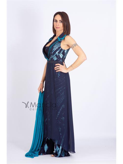 Tuta smoking PAOLA FORTI | PF310BLU